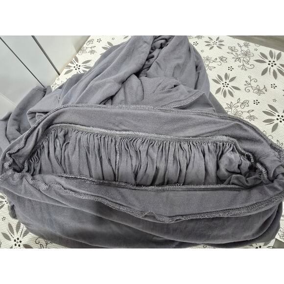 Free People Beach Gray Wide Leg Jumpsuit – Size Large - Picture 13 of 16